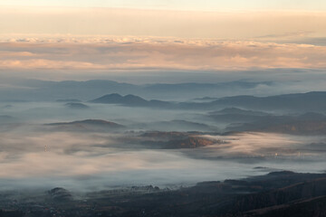 View from the top of Śnieżka