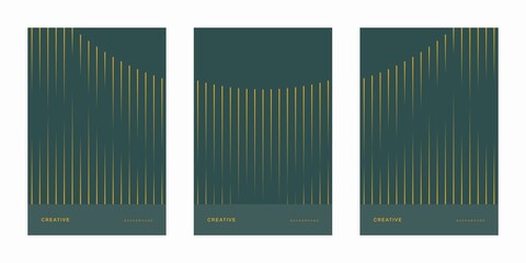 Abstract geometric company brochure. Corporate identity flyer. Vector set business presentation.