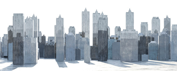 abstract modern city buildings sky scrapers background for design 3d render illustration