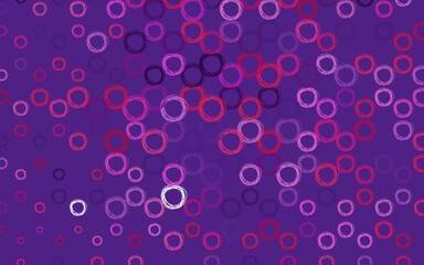 Light Purple, Pink vector layout with circle shapes.