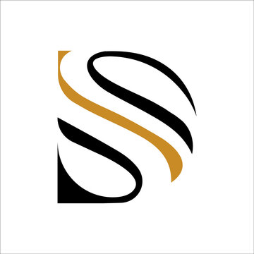 Initial letter ds logo or sd logo vector design template