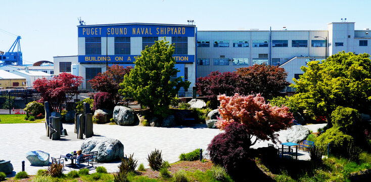 Puget Sound Naval Shipyard Memorial Plaza, Bremerton, Washington, USA