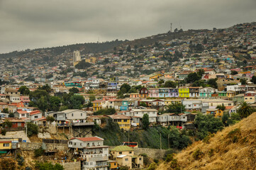 Fototapeta na wymiar View of Valparaiso, Chile