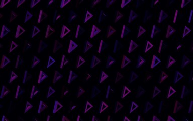 Dark Purple vector layout with lines, triangles.