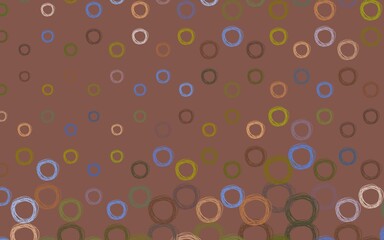 Light Blue, Yellow vector background with spots.