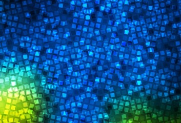 Dark Blue, Green vector backdrop with rhombus.