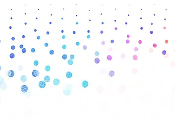 Light Blue, Red vector background with bubbles.