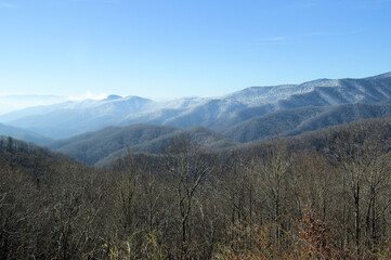 Winter in the Great Smoky Mountains of North Carolina
