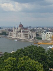 Fototapeta na wymiar View From Above Hungarian Parliament