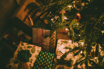 christmas tree with lights