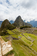 View of the Incan citadel Machu Picchu - Cuzco, Peru