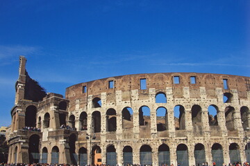 View of The Coliseum in Rome, Italy.