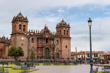 Obraz premium CUZCO, PERU: View of Cathedral church of Cuzco