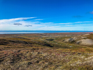 Nome, Alaska from Newton Peak