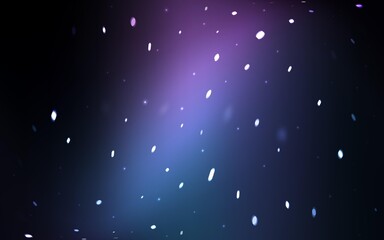 Dark Pink, Blue vector cover with beautiful snowflakes. Glitter abstract illustration with crystals of ice. The pattern can be used for year new  websites.