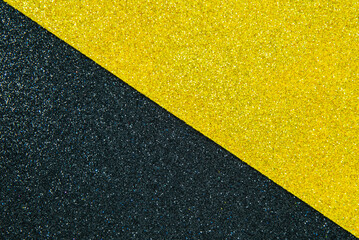 Black and Yellow glitter texture abstract background for theme idea design concept