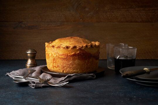 Pork pie with herbs