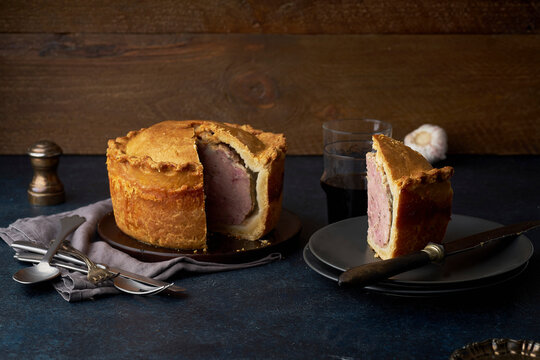 Pork pie with herbs