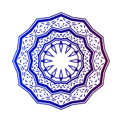 abstract round decorative ornament design. circular decoration. simple mandala for web or print element