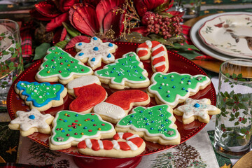 Christmas Sugar Cookies with icing.