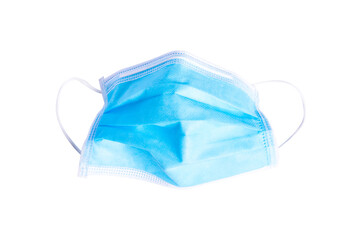 Medical protective face mask for cover mouth and nose, studio shot isolated on over white background with clipping mask path, Safety healthcare medical prevent coronavirus
