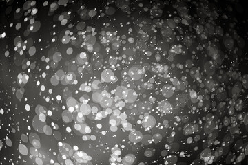 Abstract black bokeh