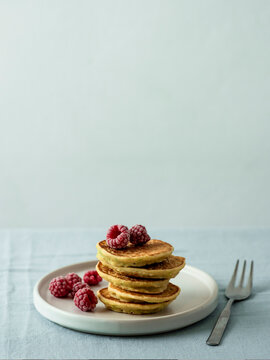 Gluten-free zucchini pancakes with corn flour