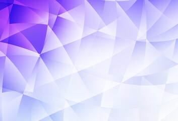 Light Purple vector polygon abstract layout.