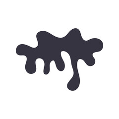drip blot ink monochrome flat style icon