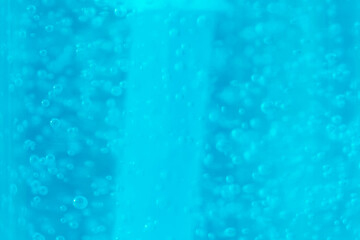 Obraz premium Blue alcohol gel solution For cleaning
