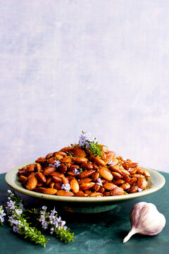 Rosemary Garlic Almonds
