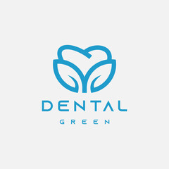 Nature Dental Logo Template Design Vector