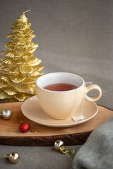 温かい　ハーブティー