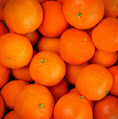 perfect background of ripe clementines