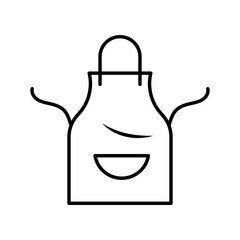aprom kitchen utensil line style icon