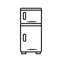 fridge kitchen utensil line style icon