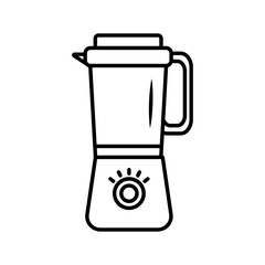 blender kitchen utensil line style icon