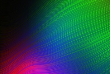 Dark Multicolor vector blurred shine abstract texture.