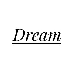 ''Dream'' Lettering