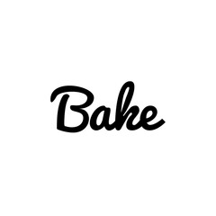 ''Bake'' Lettering