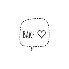 ''Bake'' Lettering