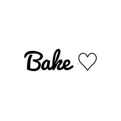 ''Bake'' Lettering