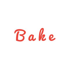 ''Bake'' Lettering