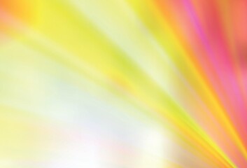 Light Red, Yellow vector blurred bright template.