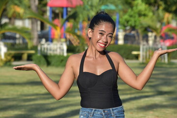 An Indecisive Attractive Minority Female Woman