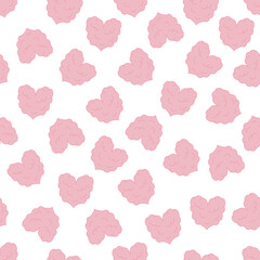 Seamless pattern with hearts . Vector illustration. Valentine's Day.	