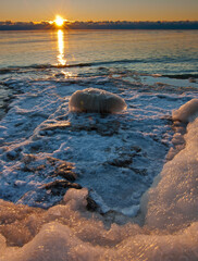 534-89 Lake Michigan Sunrise