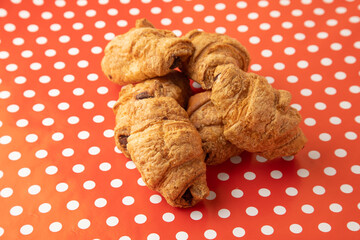 delicious homemade chocolate filled croissants