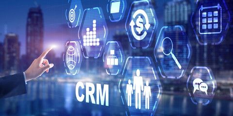 New CRM. Customer relationship management concept 2021.