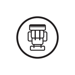 Bag pack logo design template